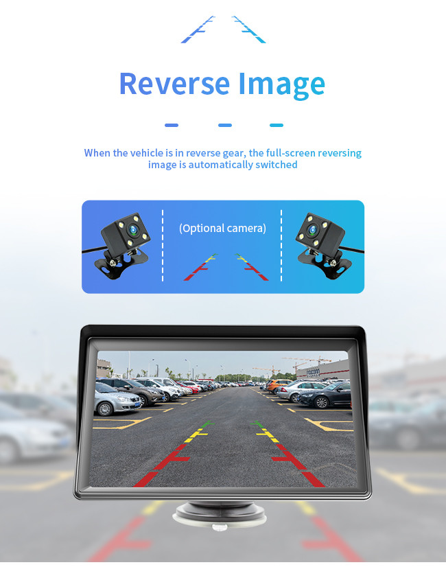 1024x600 Portable Car GPS Navigation 7 Inch Large Screen MP5 WiFi Video Player
