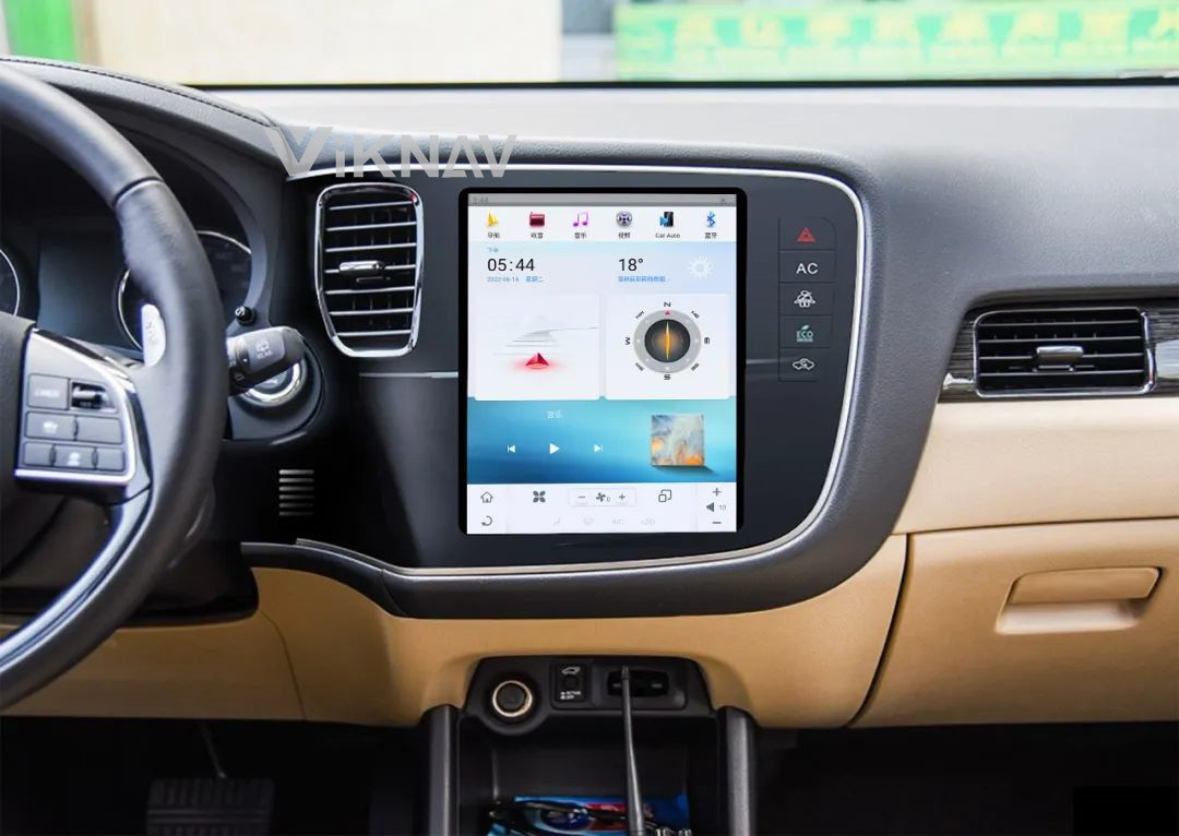 For 2016-2019 Mitsubishi Outlander 10.4 Inch Car radio Navigation GPS Multimedia DVD Player Wireless Carplay 4G BT