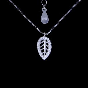 Key Classic Design Magical Key Silver With Zircon And Cross Chain