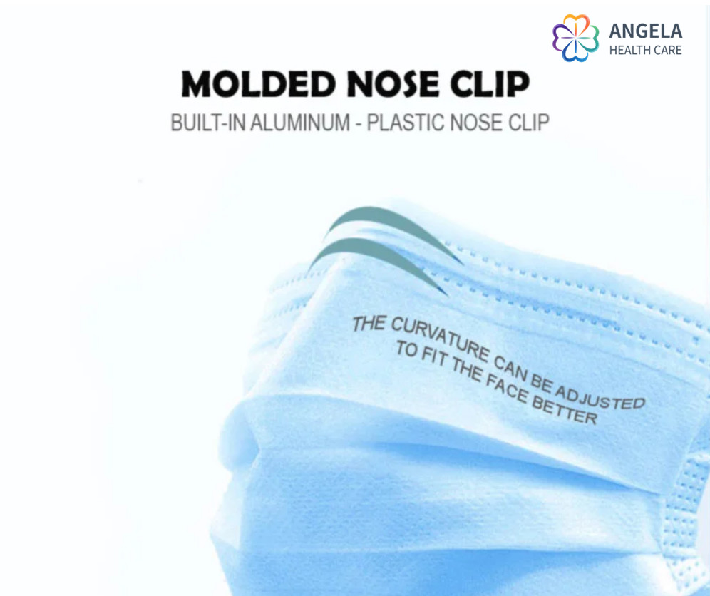QUALITY Blue Melt Blown Disposable Tie up Face Mask Made of Blue PP Nonwoven Fabric
