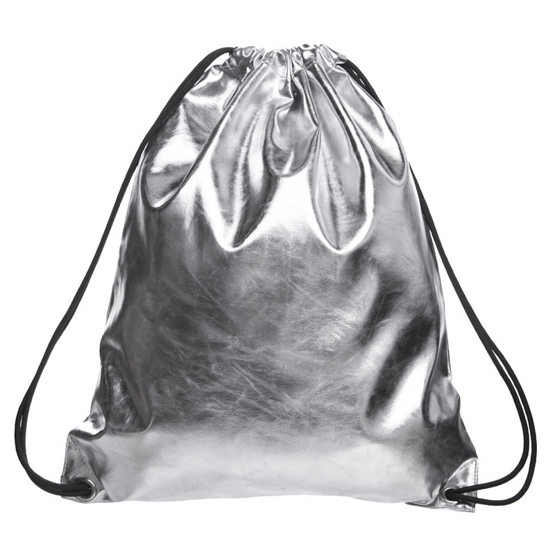 Custom PU Leather Drawstring Bags Headset Waterproof Storage String Bag