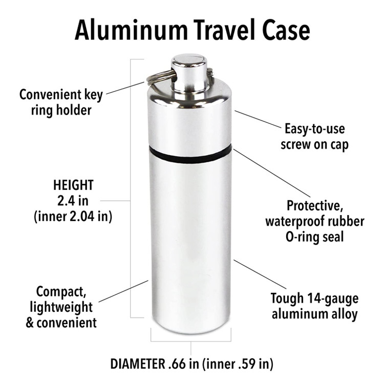 Ear Plug Aluminum Protector Case Tube For Earplug Noise