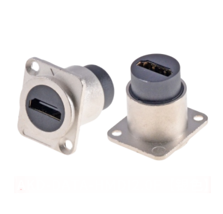 Zinc Alloy Round Dustproof Audio Data Connector for Industrial Electronics Accessories and HDMI