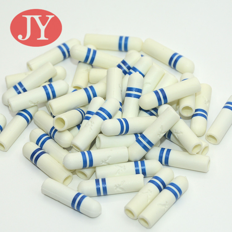 BBP FREE Jiayanag aglet plastic tipping blue color TPU ABS print colorful plastic tipping end cap plastic end cap