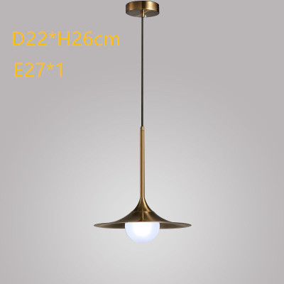 minimalist chandelier copper mordern pendant light lamp holder is E27