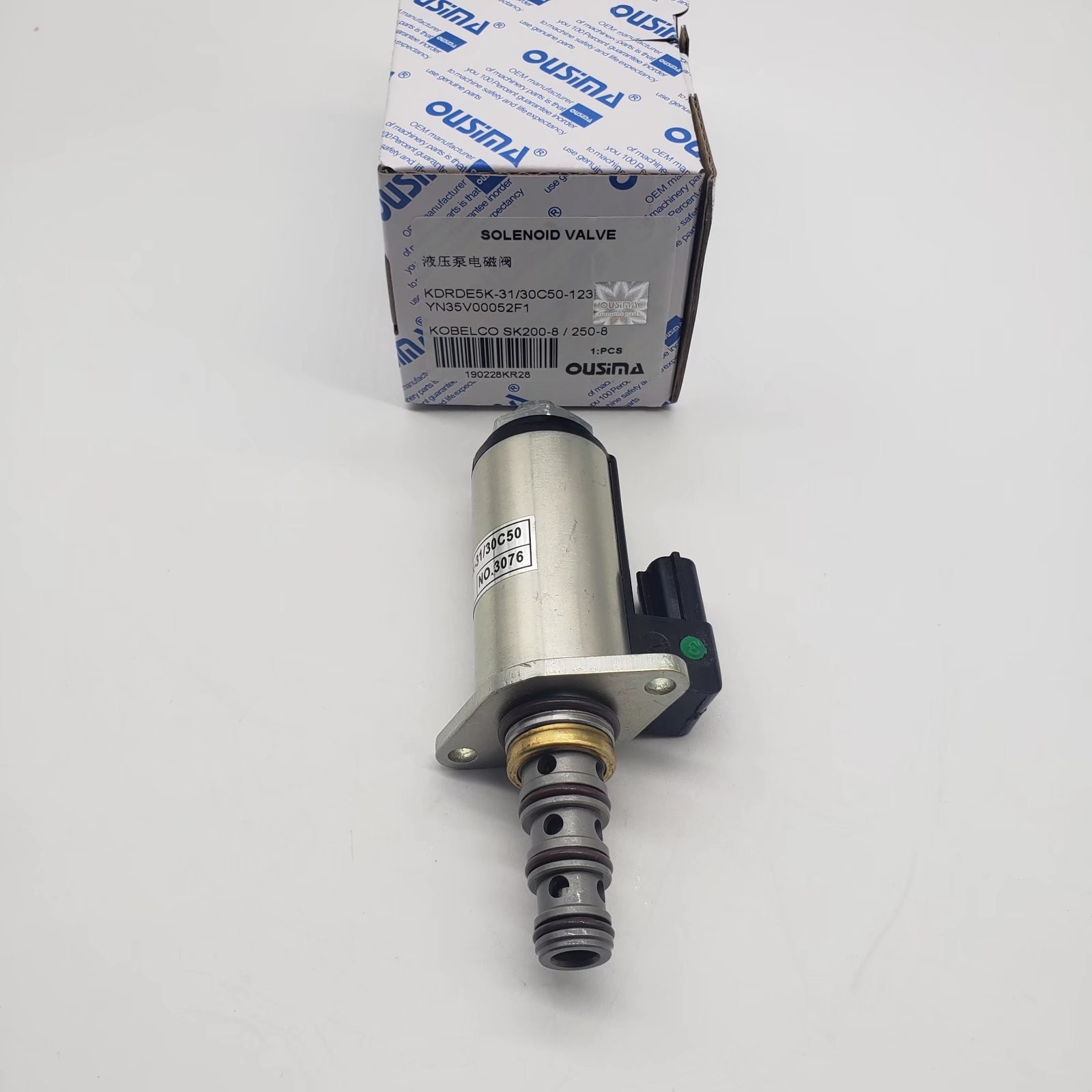 Kobelco Excavator Solenoid Valve YN35V00052F1 30C50-123 For SK200-8 SK250-8