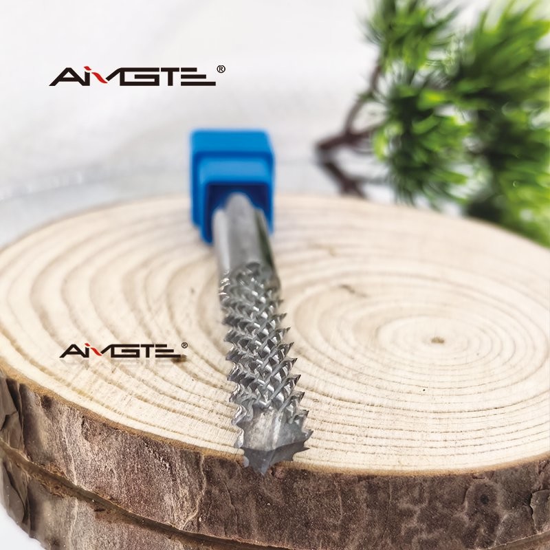 4mm 6mm Carbide End Mills for PCB - Corn Tooth Tungsten Steel Engraving Cutters for Circuit Board Machining