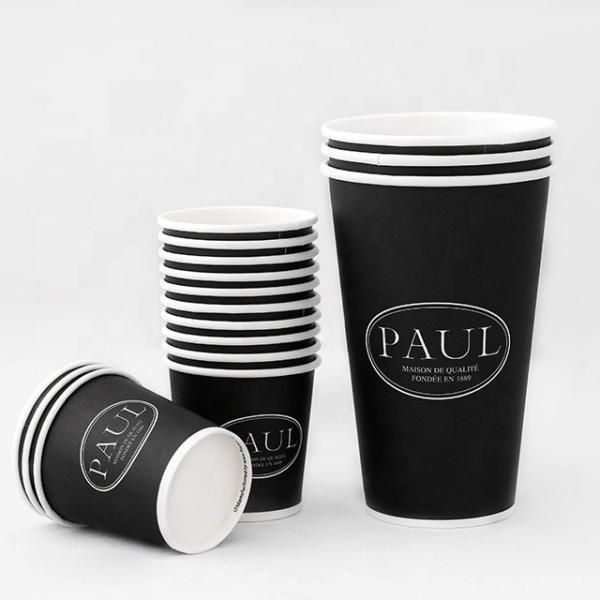 Quality Eco Friendly Printed Disposable Cups 20oz 600ml Paper Coffee Cups With Logo for sale