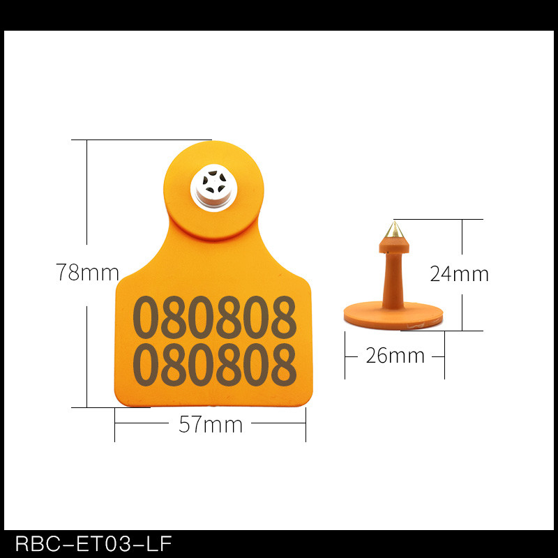 TPU RFID Cattle Management Tags Waterproof For Livestock