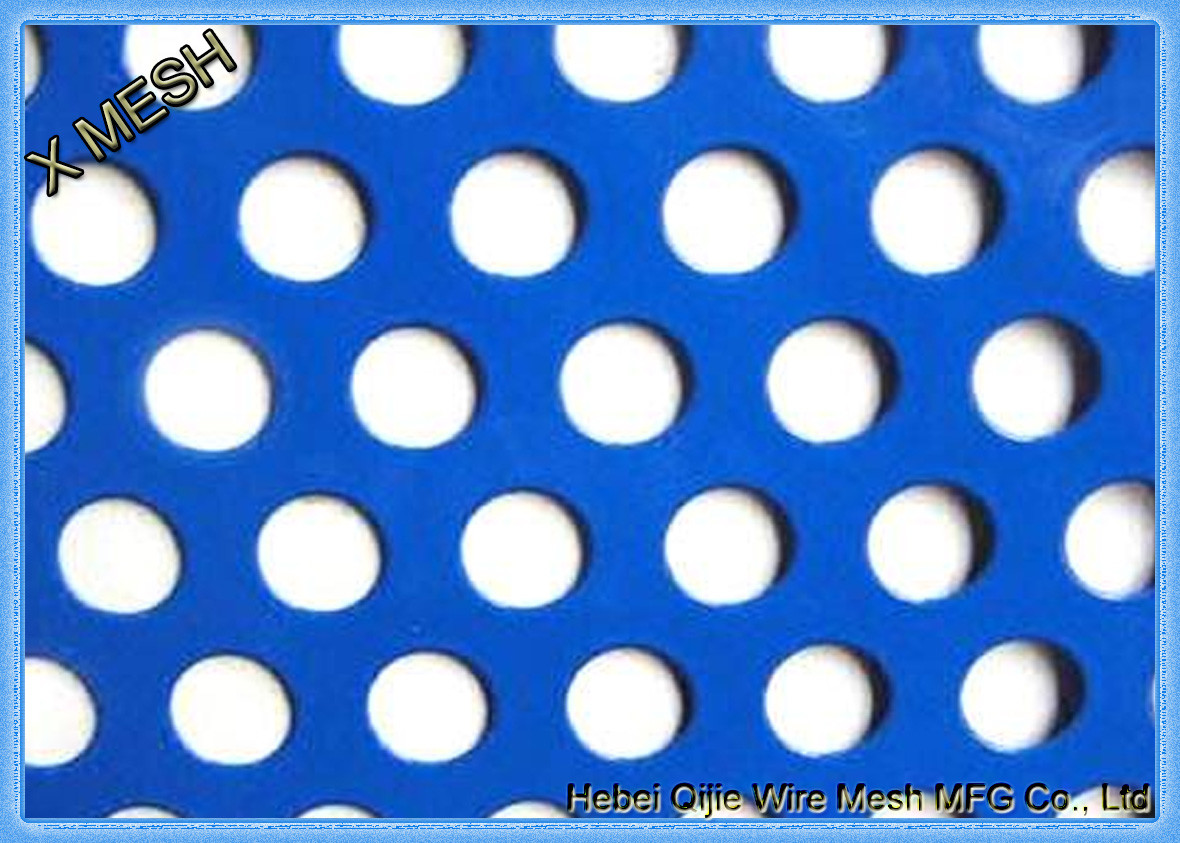 Thick Square Hole Perforated Sheet Metal Hot Dipped Galvanized 1.5mm Thickness