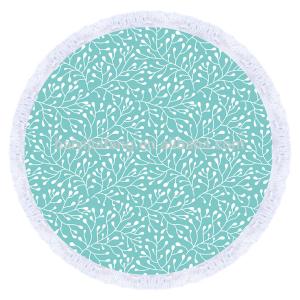 Factory Supplier Small Quantity custom size custom design round beach towel