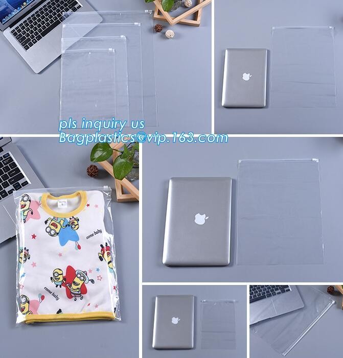 zipper top clothes packaging PP LDPE plastic slider bag with custom logo, Summer Kit Frosted Zip lockk Bag/ Slider Zipper
