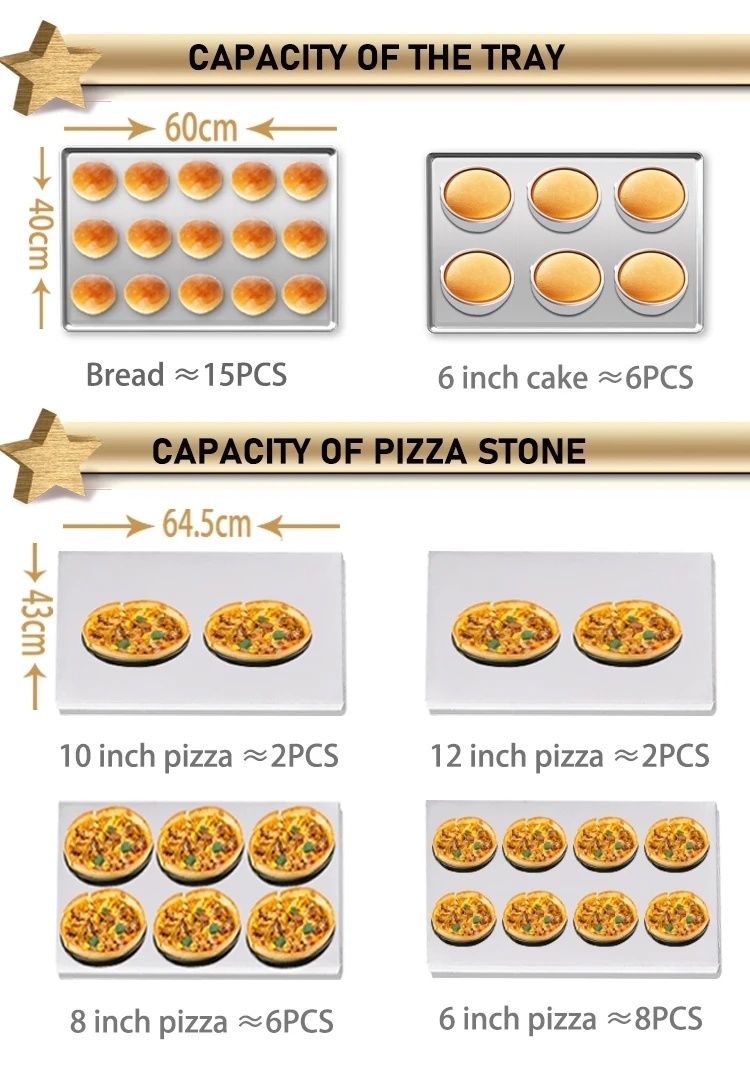 Digital Display Independent Temperature Control Cooking &amp; Baking Oven Equipment