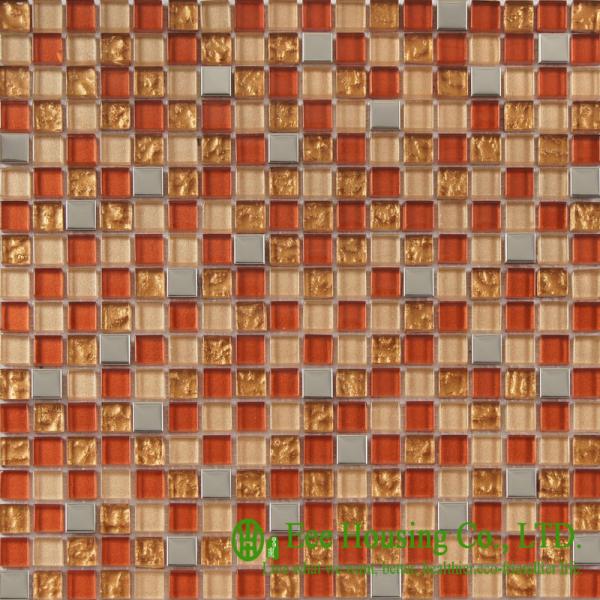 Matte Glass Crystal Mosaic Tile For home decoration,China Glass mosaic tiles