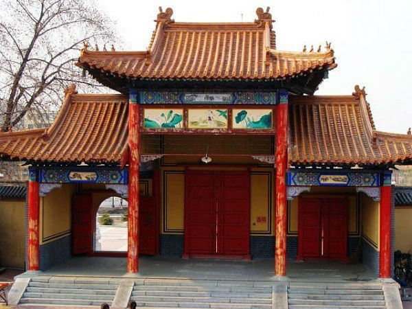 Pagoda Chinese Glazed Roof Tiles Glossy Villa Drip Decorative Roof Tiles