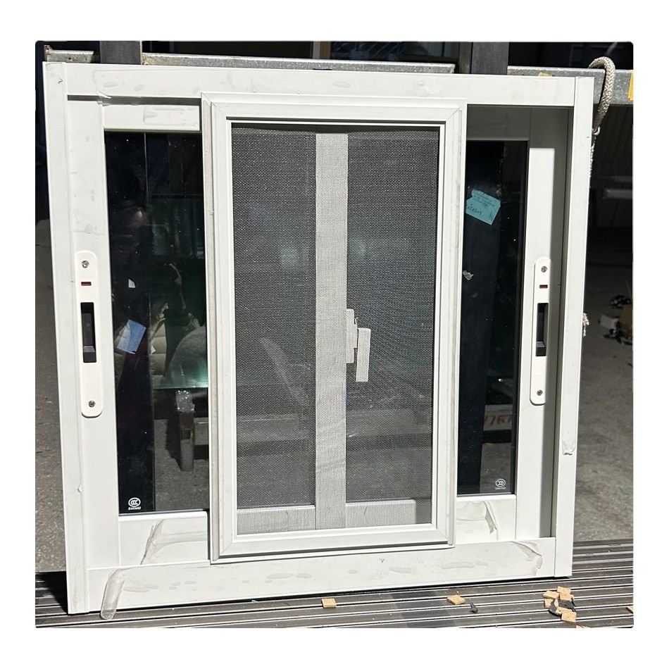 Fiberglass Fly Screen Aluminium Sliding Window And Door White Double Glass Windows