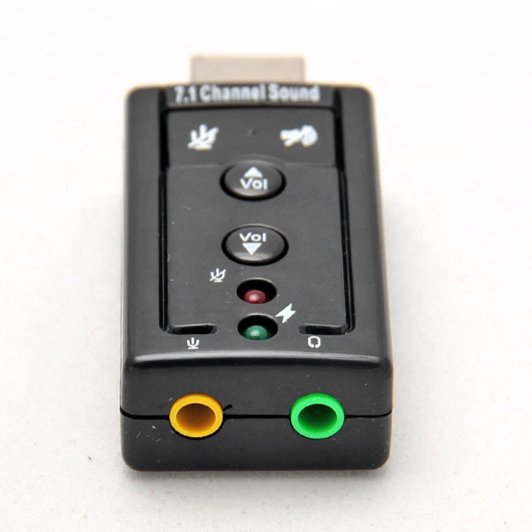 Plug and Play Audio Mic Studio USB External Sound Card Adapter