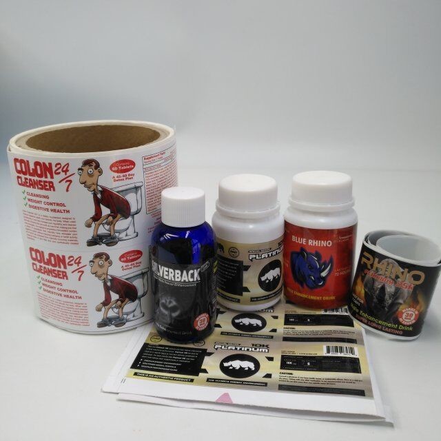 Pvc Transparent Heat Shrink Sleeve Labels Barcode Metallic Holographic For Box / Pill Bottle