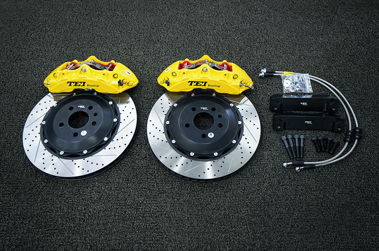 Audi A4 A5 A6 A7 BBK Big Brake Kit 6 Piston Forged Two Pieces Caliper 19 Inch Wheel Front
