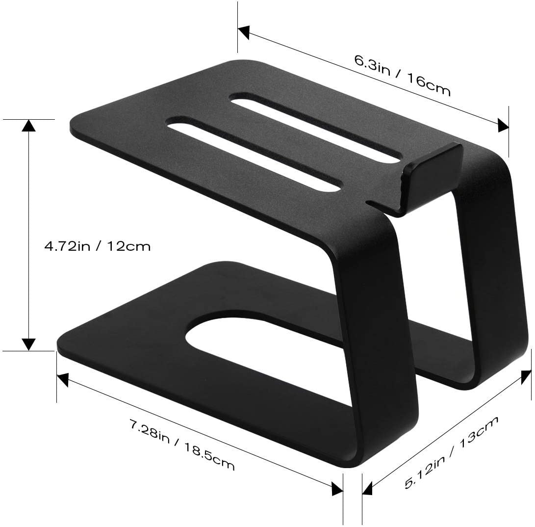 Cinema Portable Low Center Tilted Desk Speaker Stand With Hardware Included
