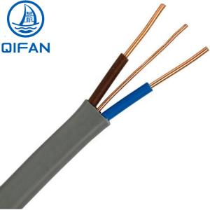 China Qifan Cable PVC Insulated Flat Twin and Earth Wire on sale