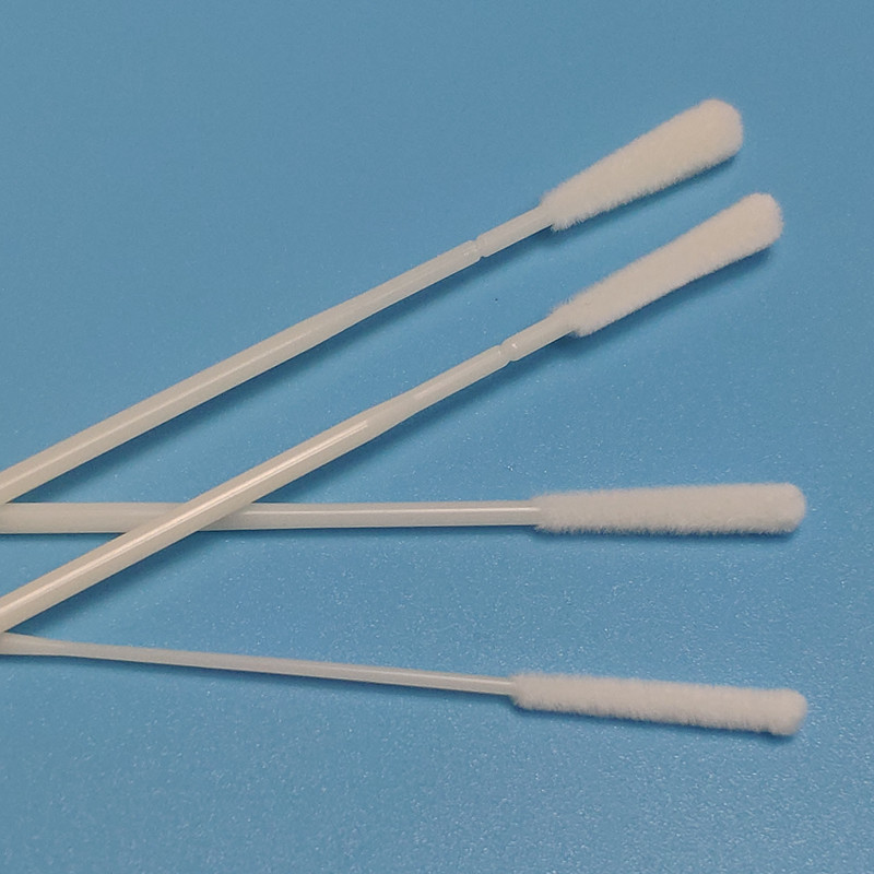 15cm EO Sterile Flocked Nylon Nasal Specimen Collection Swabs With Breaking Point