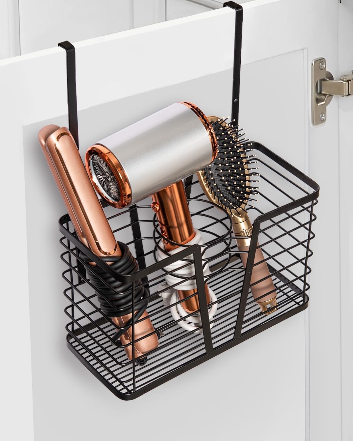 Maximize Space with this Wall Mounted Blow Dryer Organizer 6.89 x 4.92 x 10.94 inches