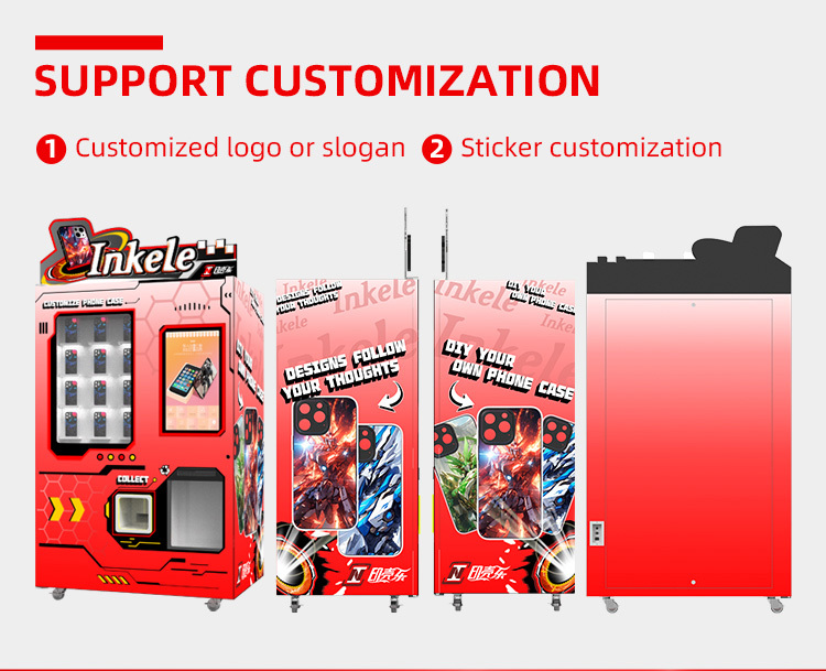 Coin Operated Phone Case Vending Machine DIY Automatic Printer
