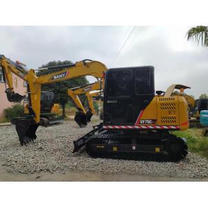 China 7.5Tons Used Sany Excavator Sany Sy75c Pro Excavator 43KW 4.4km/H on sale