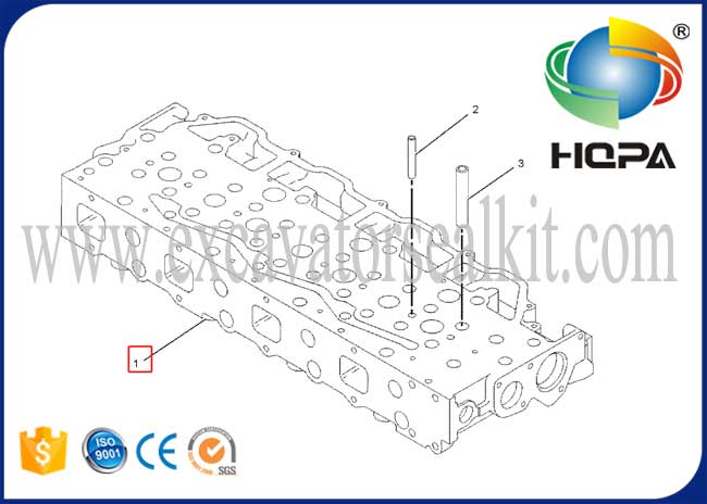 7W2225 7W-2225 Cylinder Head For CAT Engine 3408 3408B 3412