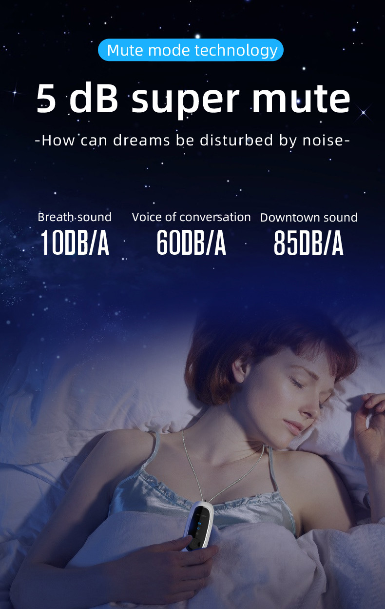 50mA 700mAh Wearable Air Purifier Necklace 1W Negative Ion Air Purifier