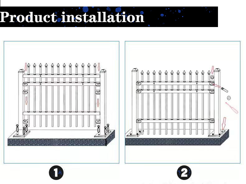 Odm Oem Decorative Aluminium Fence Panels 2.4ml X 2mh