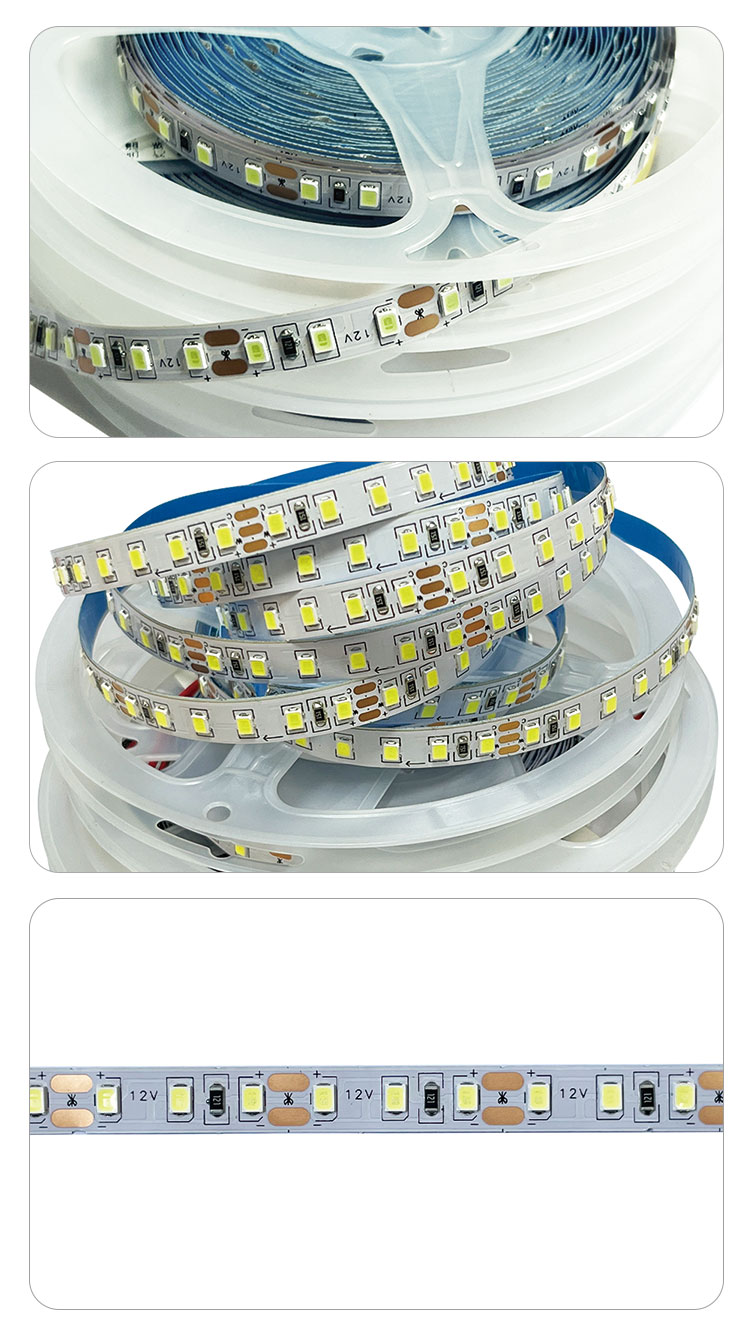 Slim DC12V SMD2835 Electroplate PCB 120Ds 8mm Ra 80 LED Light Strip for Residential