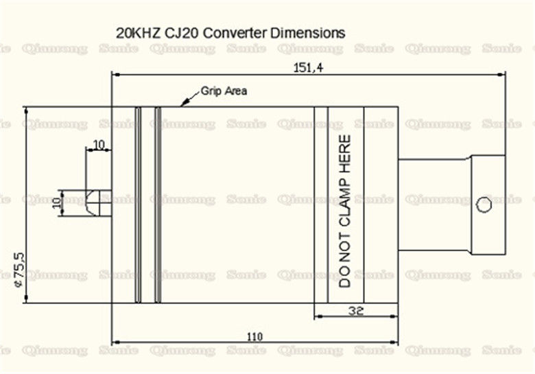 Replace CJ20 Ultrasonic Welding Converter For Branson 2000 Series Plastic Welder