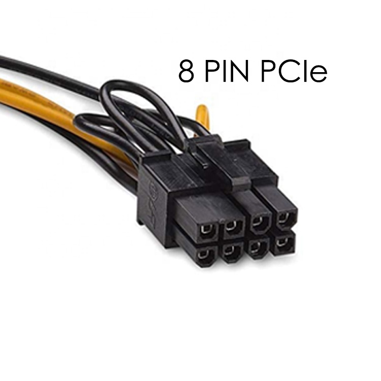 Splitter 8 Pin PCIe Express Male to Dual 15 pin Sata Power Adapter ATX Cable