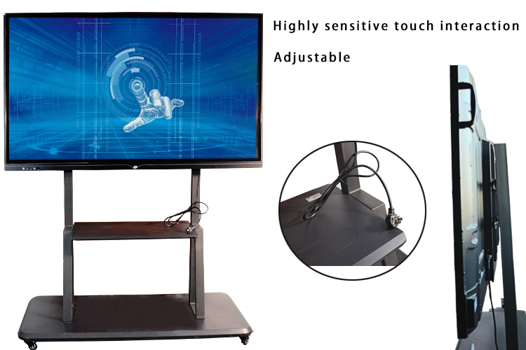 65 Inch Multi Touch Smart Board Interactive Whiteboard 3840*2160