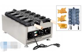 Commercial Baking Equipment 1.6KW Electric Waffle Maker for Fish shaped Waffles