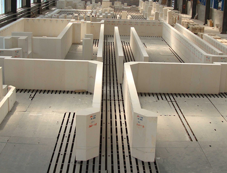 Fused Cast A High Alumina Refractory Brick For Throat / Dam / Conner