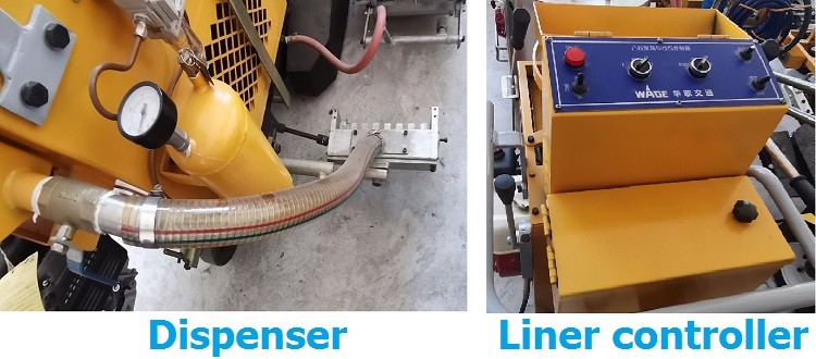Thermoplastic Vibration Road Line Marking Machine Line Width 15cm 20cm 30cm 45cm