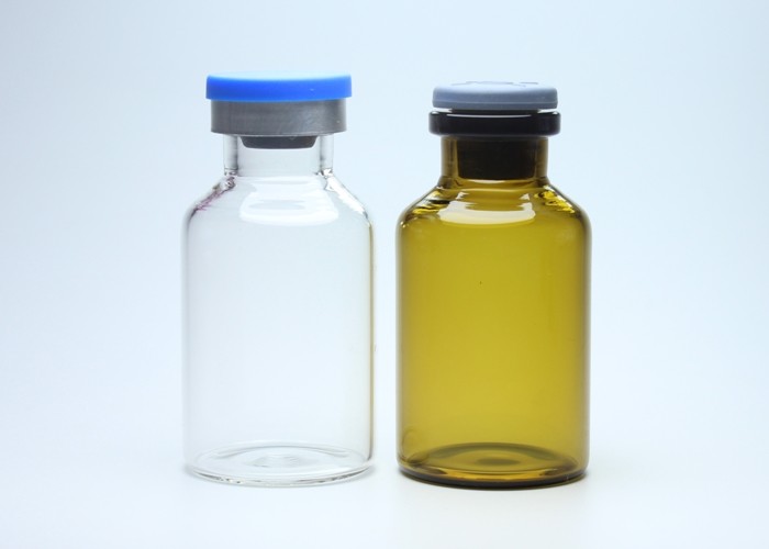 20ml Clear Or Coffee Medicinal and Cosmetic Glass Tube Bottle Vials