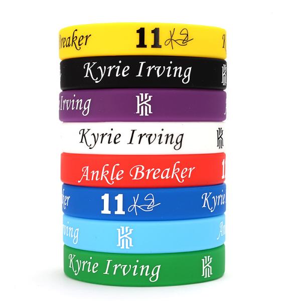 Slogan Watchword Printed Silicone Bracelets Customization Bands Football