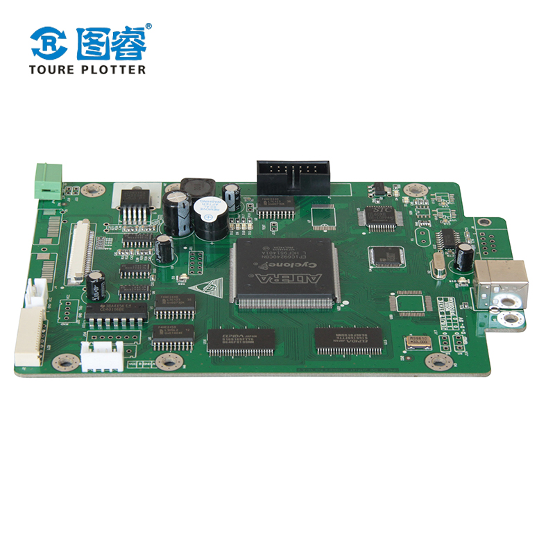 Double Heads Eco Solvent Plotter , USB Interface Digital Flatbed Cutter