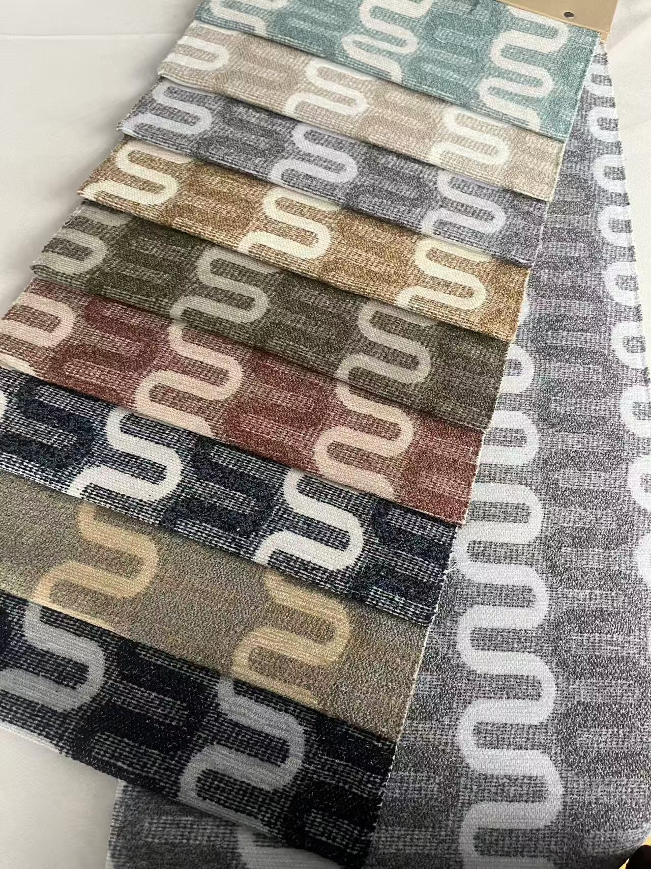 Heavy Weight Chenille Upholstery Fabric Breathable For Curtain