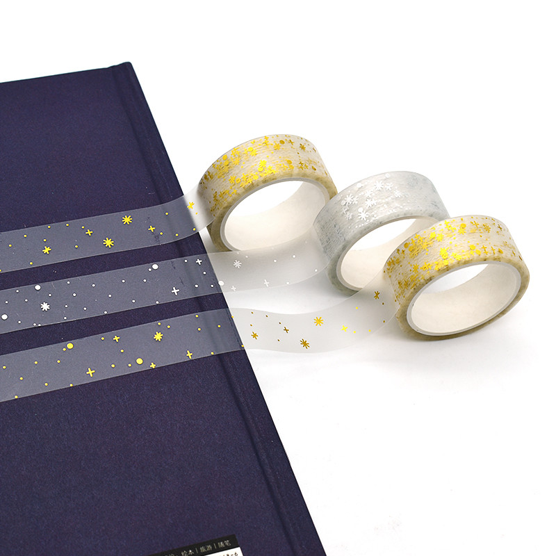Waterproof Custom Cheap Professional Printed Resistant Gold Foil Washi Paper Tape