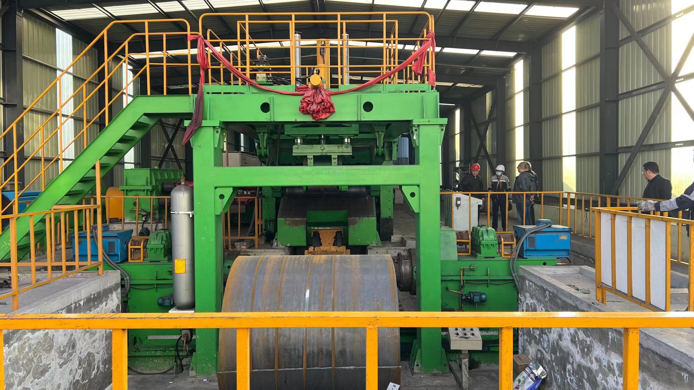 15KG Uncoiler For Steel Coil Work And Cut To Length Line Video Outgoing Inspection