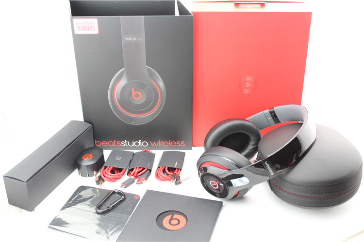Beats by Dre Studio 2.0 Wireless Headband Headphones Golss Black New Sealed made in china grgheadsets-com.ecer.com