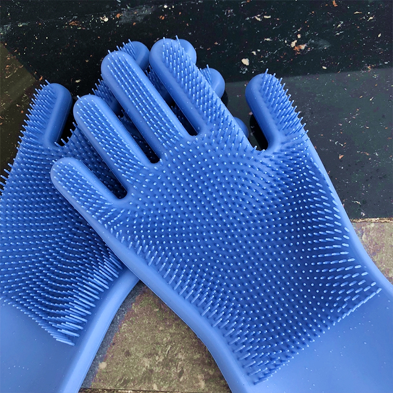 high quality durable soft best seller in amazon accessory kitchen household silicone washing clean rubber gloves