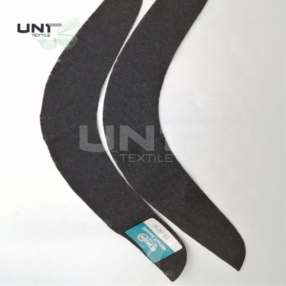 Needle Punch Felt Fabric Sewing Sleeve Heads For Ladies Wear Black Color