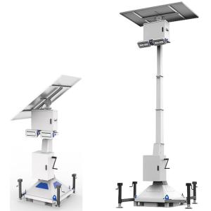 China Solar Panel 420 Wattage Mobile Street Light Led Tower For Road Construction Lighting on sale