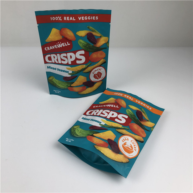 Custom Order Accepted Snack Chips Bag Packaging with Resealable and Screen Printing Features